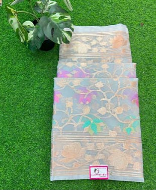 Organza Jamdani  Saree