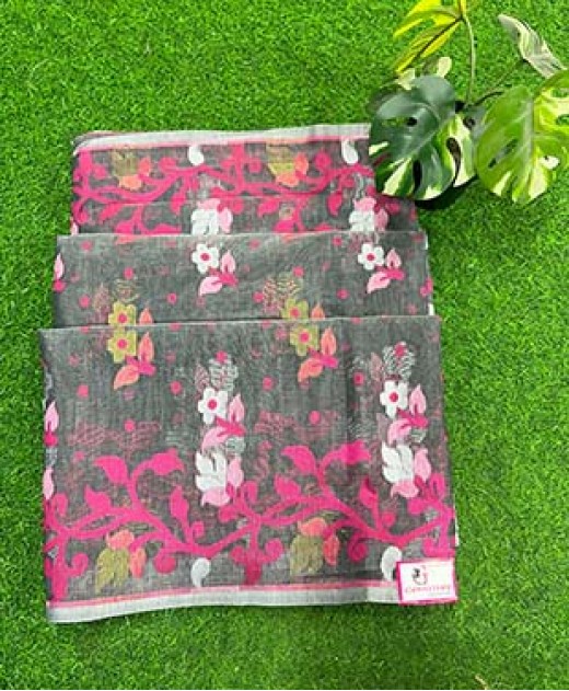 Lotus cotton saree